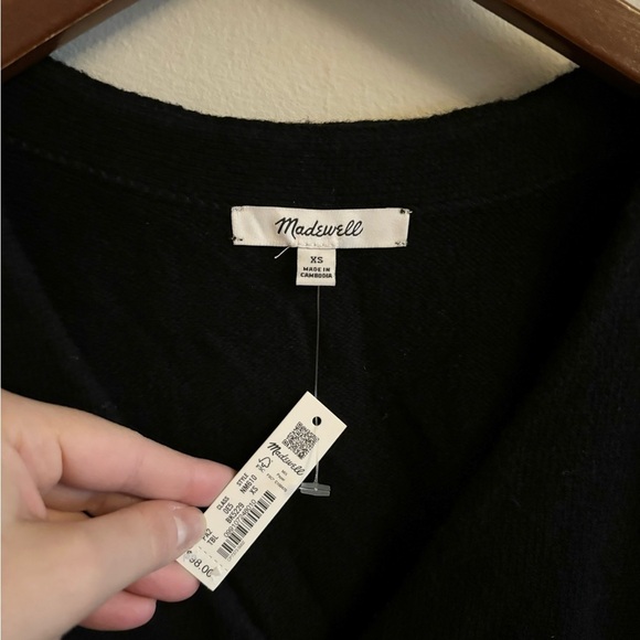 Madewell V-Neck Relaxed Cardigan black size XS new - Picture 7 of 8